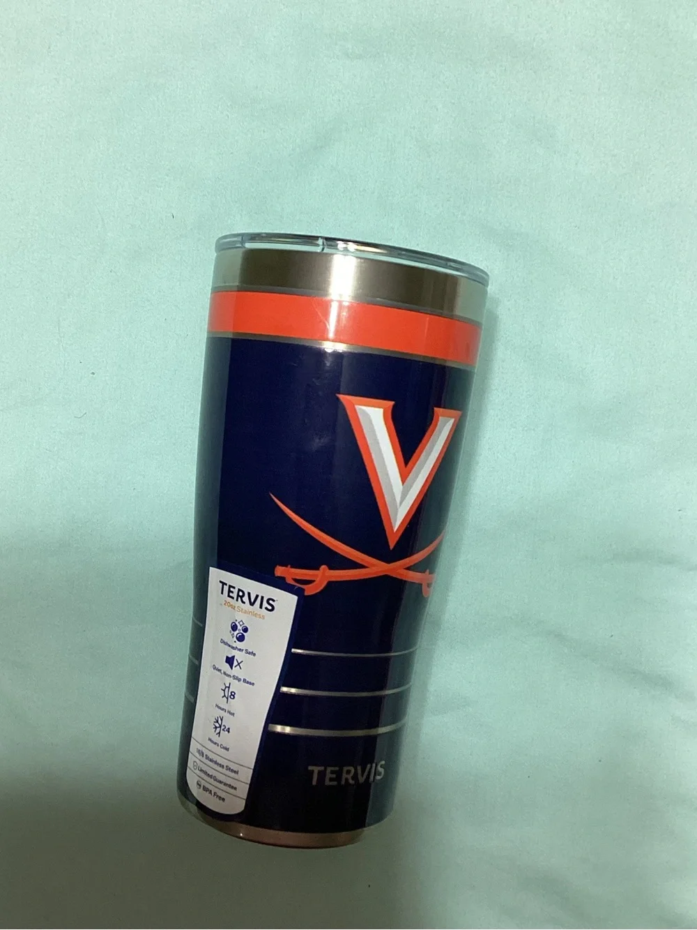 Tervis University of Virginia Cavaliers (UVA) 20 Oz.Travel Tumbler Cup & Lid NWT